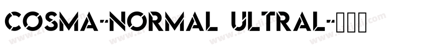 Cosma-Normal UltraL字体转换